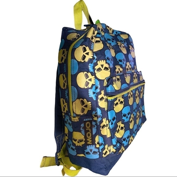 Mojo Glow In The Dark Skulls Tablet Backpack NWT - Picture 3 of 8